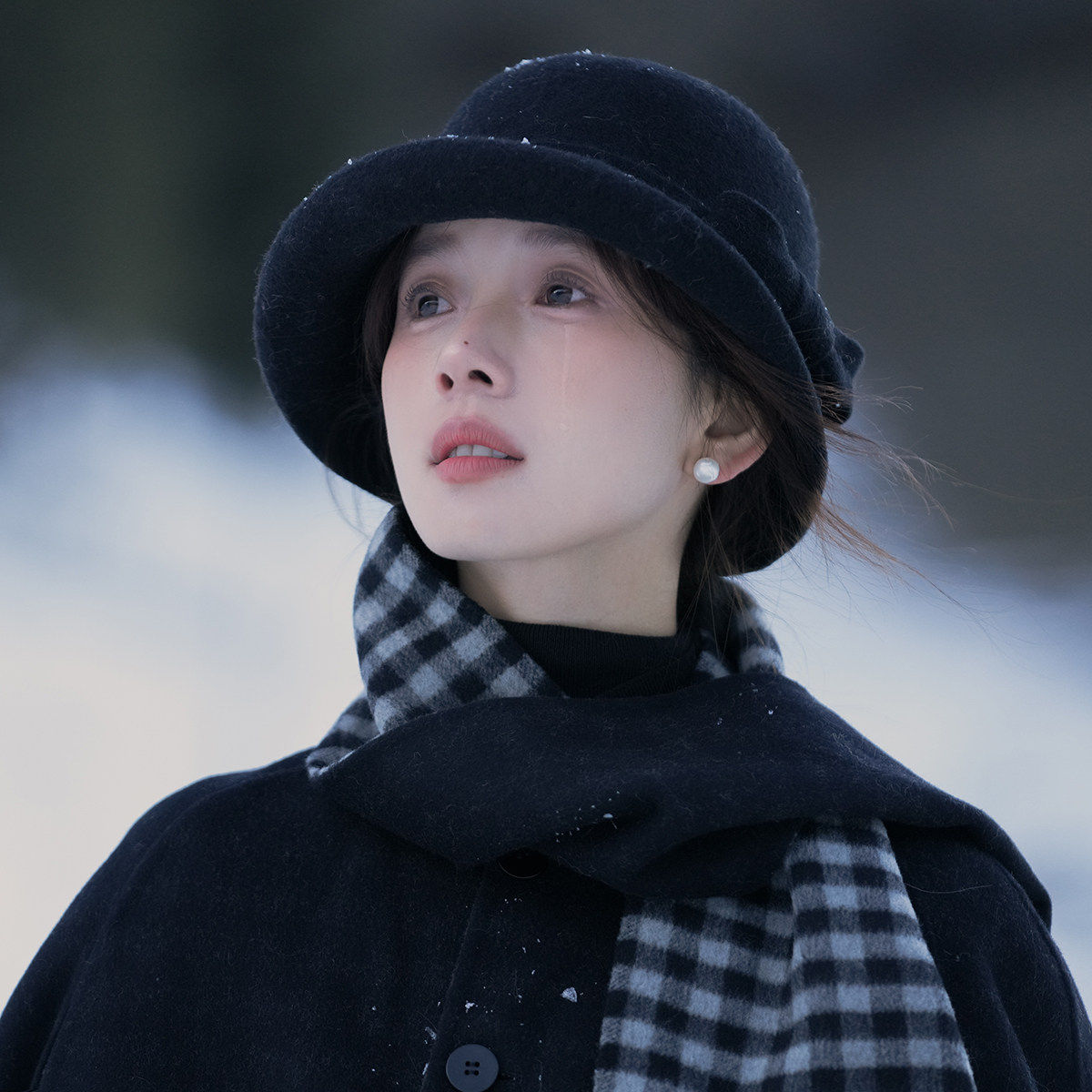 赫本风蝴蝶结毛呢渔夫帽女