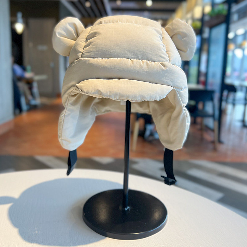 可爱小熊耳朵雷锋帽女冬季羽绒棉护耳帽子东北防风防寒保暖风雪帽,服饰配件/皮带/帽子/围巾,帽子,淘宝优惠券,粉丝福利购,淘宝优惠卷