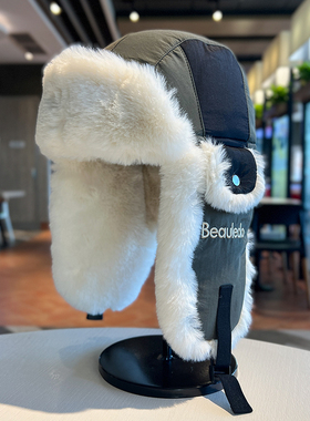 雷锋帽男女冬季保暖加绒防寒骑车护耳帽韩版拼色户外套头东北帽子