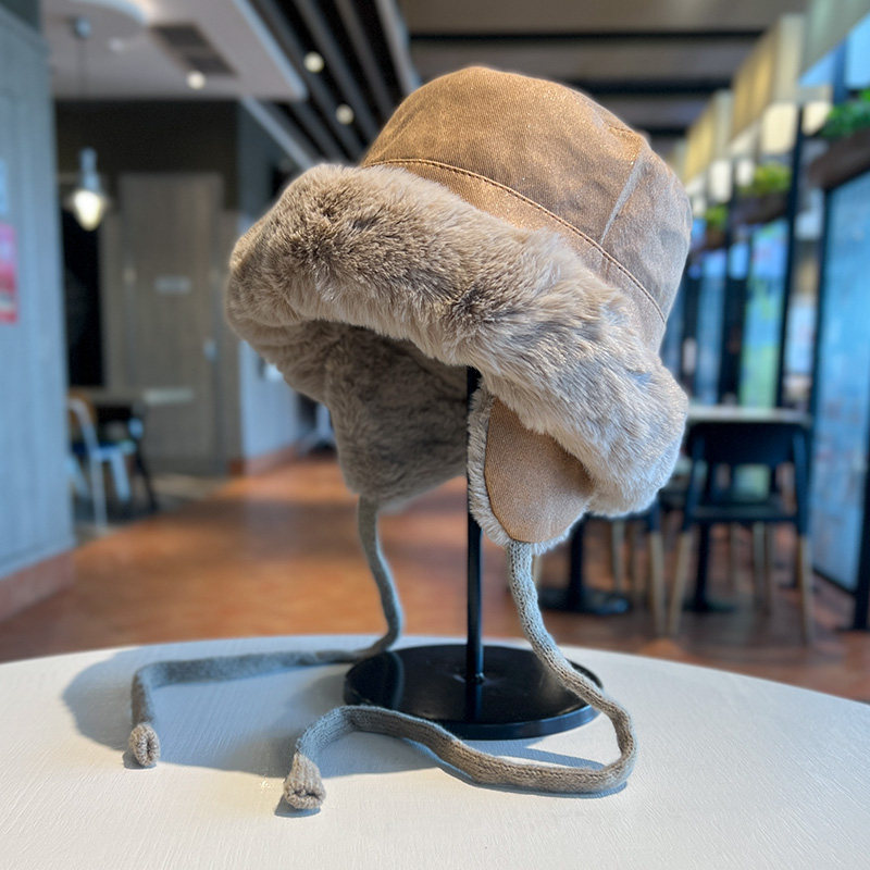 帽子女2025新款护耳毛绒帽冬季加厚加绒渔夫帽东北骑车滑雪雷锋帽,服饰配件/皮带/帽子/围巾,帽子,淘宝优惠券,粉丝福利购,淘宝优惠卷