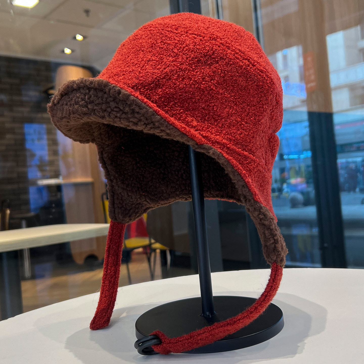 日系双面戴羊羔绒飞行帽子女冬季户外保暖防寒护耳红色鸭舌雷锋帽,服饰配件/皮带/帽子/围巾,帽子,淘宝优惠券,粉丝福利购,淘宝优惠卷