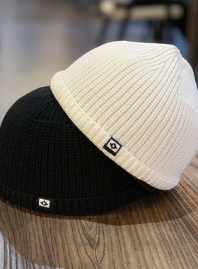 帽子男秋冬针织瓜皮帽百搭毛线帽子女雅痞冷帽网红新款嘻哈地主帽