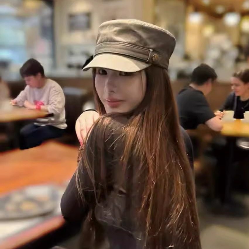 文艺复古平顶马术帽女春秋百搭显脸小鸭舌帽个性小众报童画家帽子,服饰配件/皮带/帽子/围巾,帽子,淘宝优惠券,粉丝福利购,淘宝优惠卷