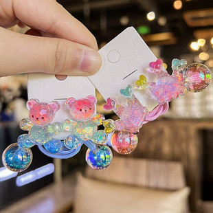 皇冠草莓公主头绳卡通发圈绕绕少女可爱甜美彩色发绳儿童发饰品