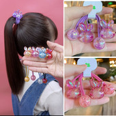 扎马尾长皮筋头绳气泡兔子发绳儿童发饰发圈女式 高弹绕绕皮筋头饰