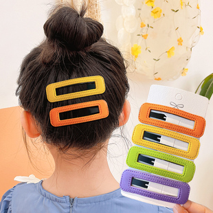 儿童刘海碎发夹宝宝后脑勺bb夹侧边夹少女糖果色大号发卡头饰发饰