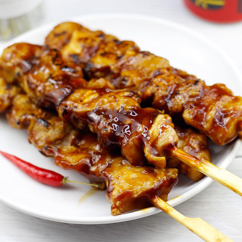 大成霸王鸡肉串 5串*80克日式照烧风味 微波加热便利店烧鸟串