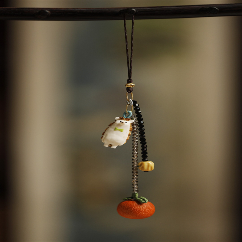 鹿角根付无所畏惧挂件包挂钥匙扣