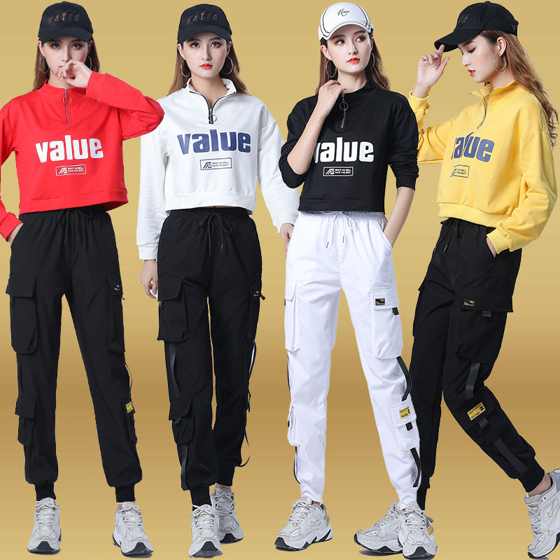 杨丽萍广场舞蹈服女新款曳步舞运动服装套装时尚鬼步舞衣服套装女