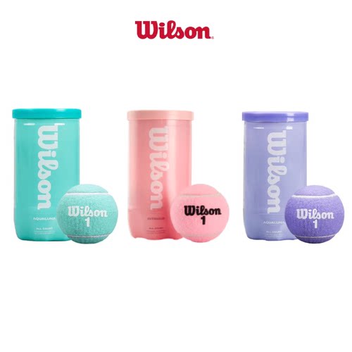 Wilson威尔胜粉色网球法网美网澳网费德勒黑罐多巴胺彩色训练比赛