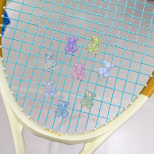 奶思网球糖果小熊避震器网球拍避震器卡通减震器网球不易掉避震粒