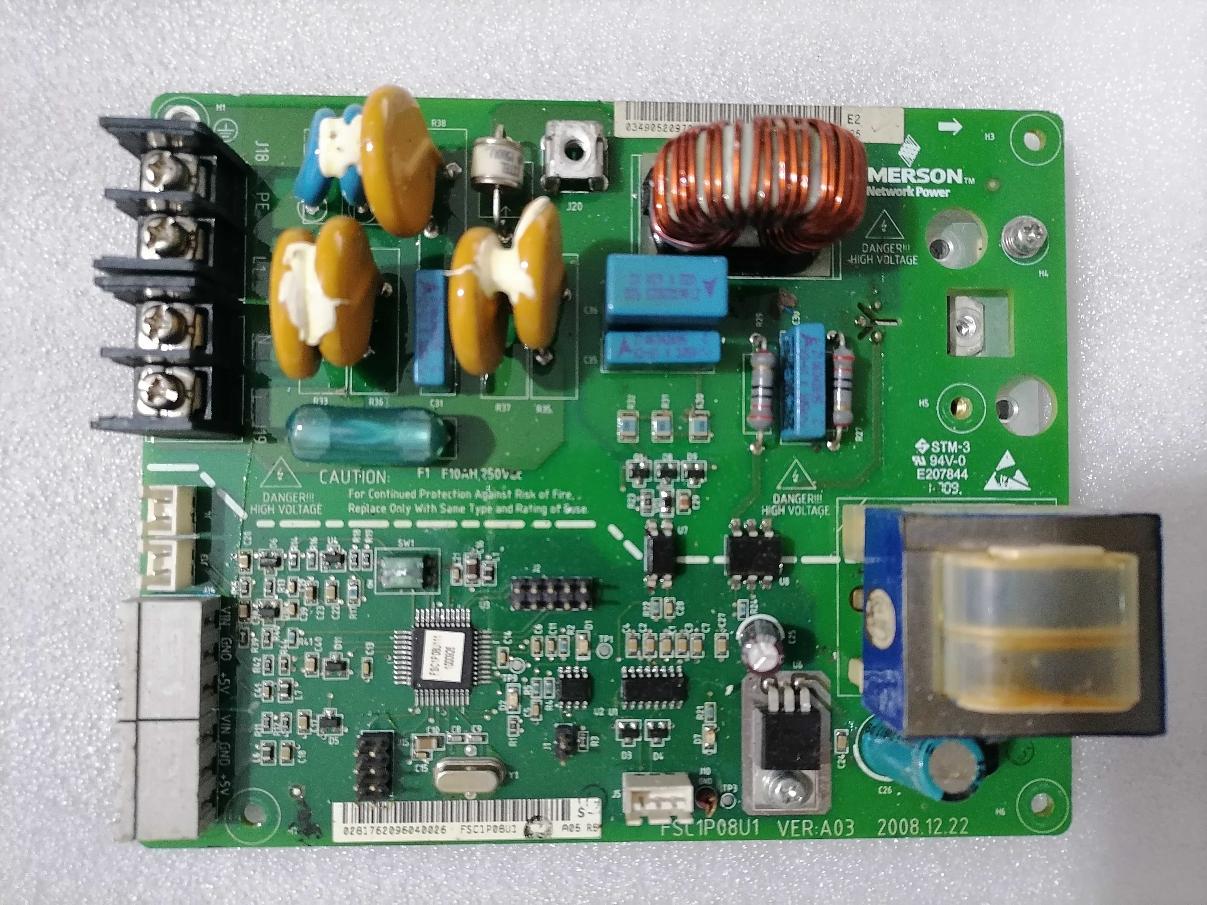 艾默生 EMERSON DME精密空调外风机调速板 FSC1P08U1 VER.A03