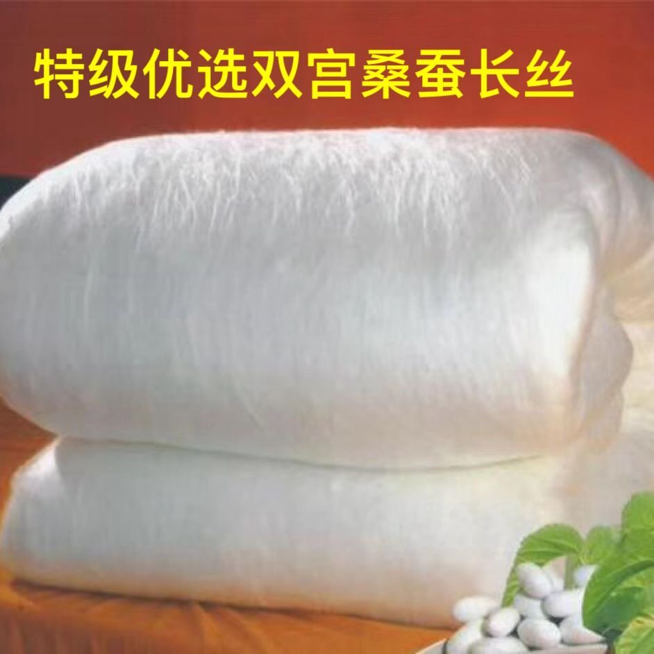 桐乡100%桑蚕丝手工拉制春秋蚕丝被