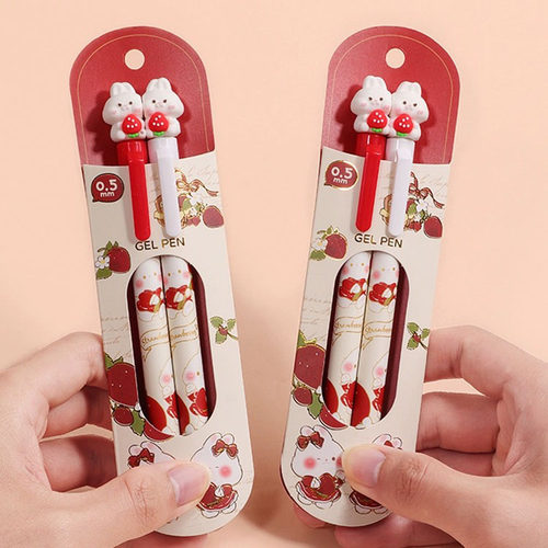 可爱中性笔可奇家按动