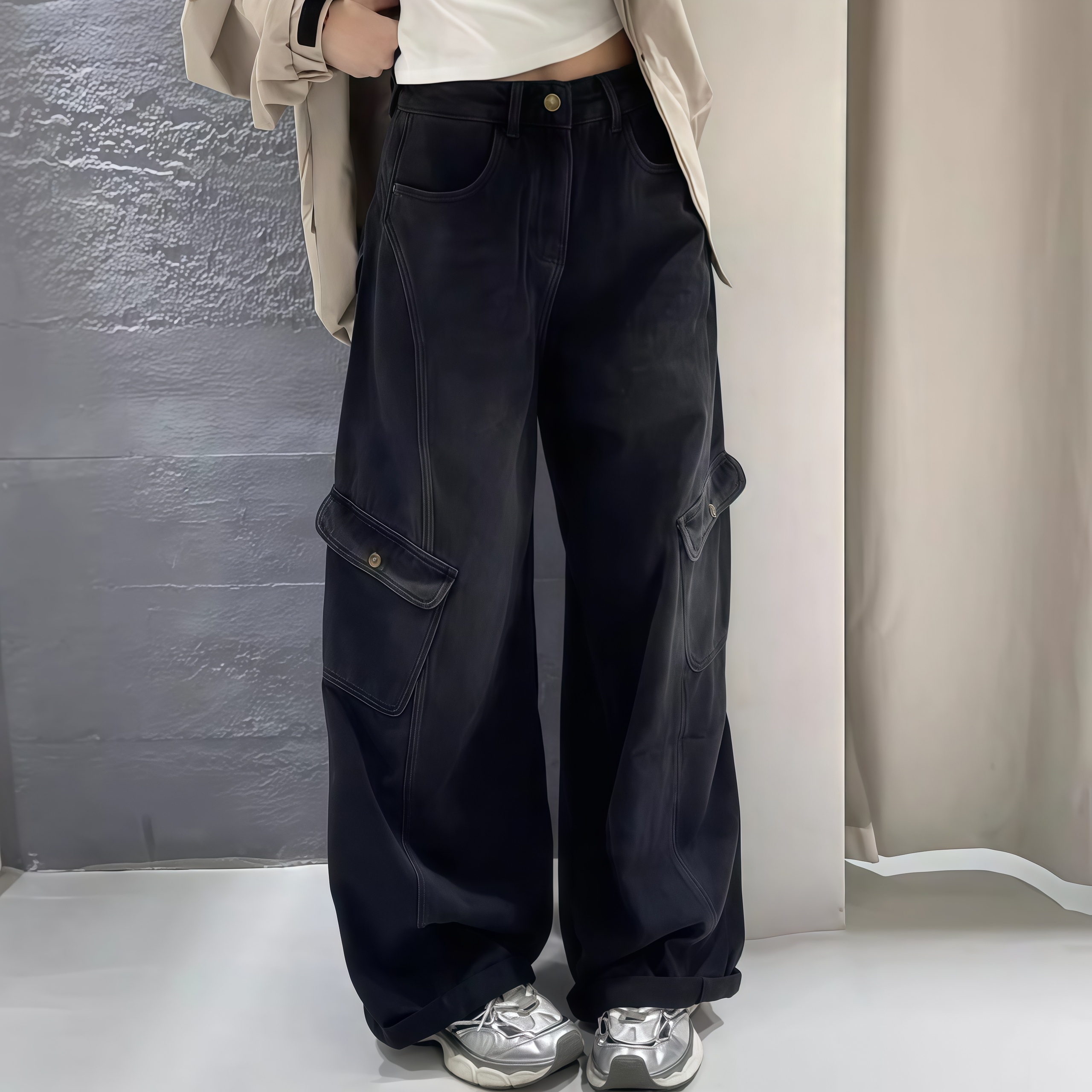 X2牛仔裤女2025冬新款