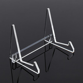 亚克力画刊架产品展示架简约小型桌面书本文件夹陈列架碗碟茶饼架