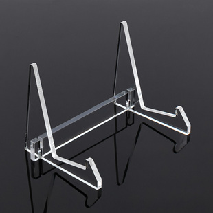 亚克力画刊架产品展示架简约小型桌面书本文件夹陈列架碗碟茶饼架