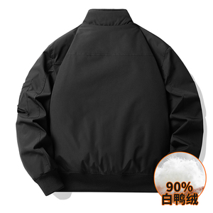 工装短款飞行夹克立领白鸭绒90%保暖外套YR57090-P285368图片