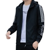 2022春秋男士休闲连帽夹克青年百搭薄款外套男1412-14213，男装夹克，星座四季星座1412