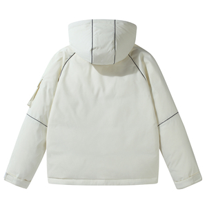 90绒 2022冬装加厚休闲连帽外穿宽松保暖羽绒服外套Y208图片