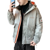 90白鸭绒2022冬加厚宽松休闲立领羽绒服男中性保暖外套Y818，男装棉衣，星座四季星座1412