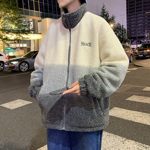 2022秋冬款羽绒服百搭羽绒服男潮流立领潮牌羊羔毛外套Y2216图片