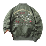 2025秋冬飞行夹克男春秋刺绣棒球服战术夹克JK218薄P115厚P130，男装夹克，星座四季星座1412