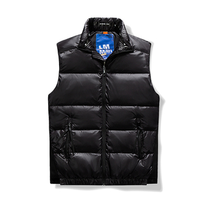 90绒 2022秋冬新款男装外套白鸭绒连帽羽绒马甲背心男Y018图片