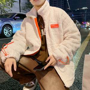 2022秋冬款羽绒服百搭羽绒服男潮流立领潮牌羊羔毛外套Y2215图片