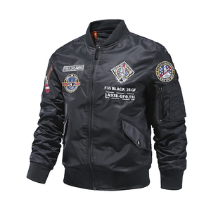 2025春秋外套飞行夹克男春秋刺绣棒球服战术夹克JK225-P115图片