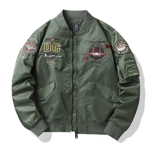 2025春秋外套飞行夹克男春秋刺绣棒球服战术夹克JK222-P115图片