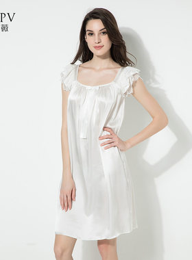 真丝睡衣服女款夏季19姆米桑蚕丝绸可爱公主宽松大码家居服送妈妈