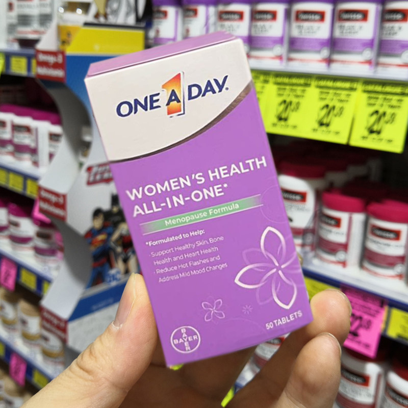 拜耳OneADay女性时光片大豆异黄酮卵巢保养调理雌激素复合维生素