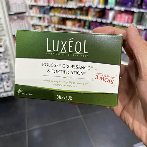 现货LUXEOL法国乐丝欧育发胶囊90粒生发维生素内调浓密发养发增发