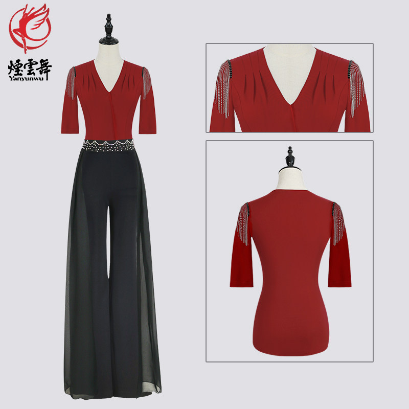烟云舞新款时尚优雅礼仪形体舞蹈训练模特走秀仪态导师形体服高端