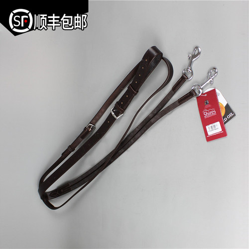 马术缰绳马术装备用品进口五金头层牛皮平衡缰调教缰绳骑士缰绳