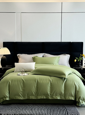 2026春夏新款纯色贡缎长绒棉纯棉系列四件套