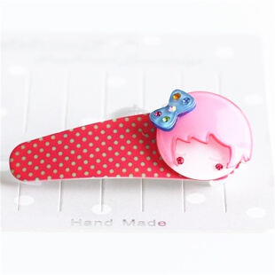 外贸女童宝宝卡通镶钻小夹子公主不伤发学生发饰头饰品小宝宝跳夹