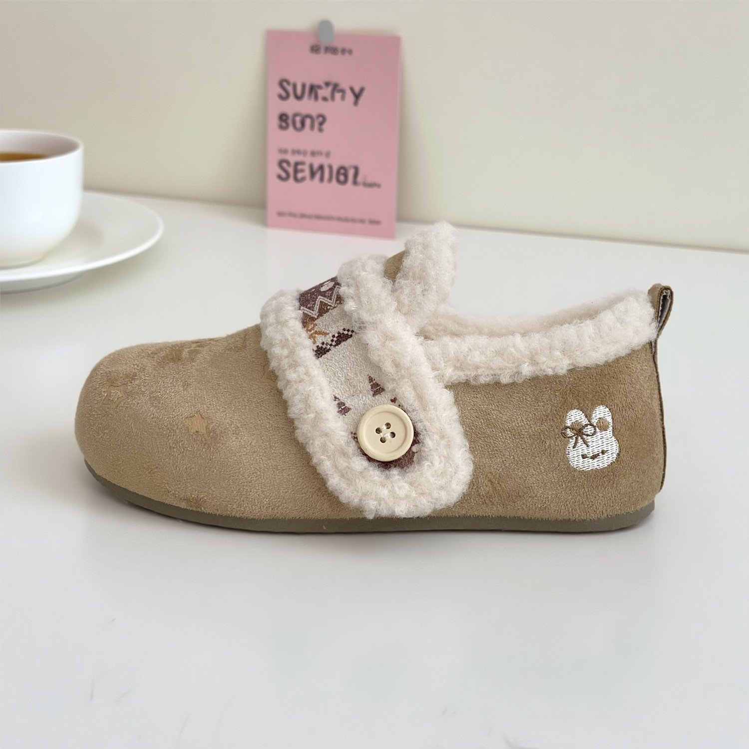 轻便平底牛油果绿泡芙鞋2025秋冬新款休闲女鞋学生百搭复古德训鞋,女鞋,勃肯鞋/软木鞋,淘宝优惠券,粉丝福利购,淘宝优惠卷