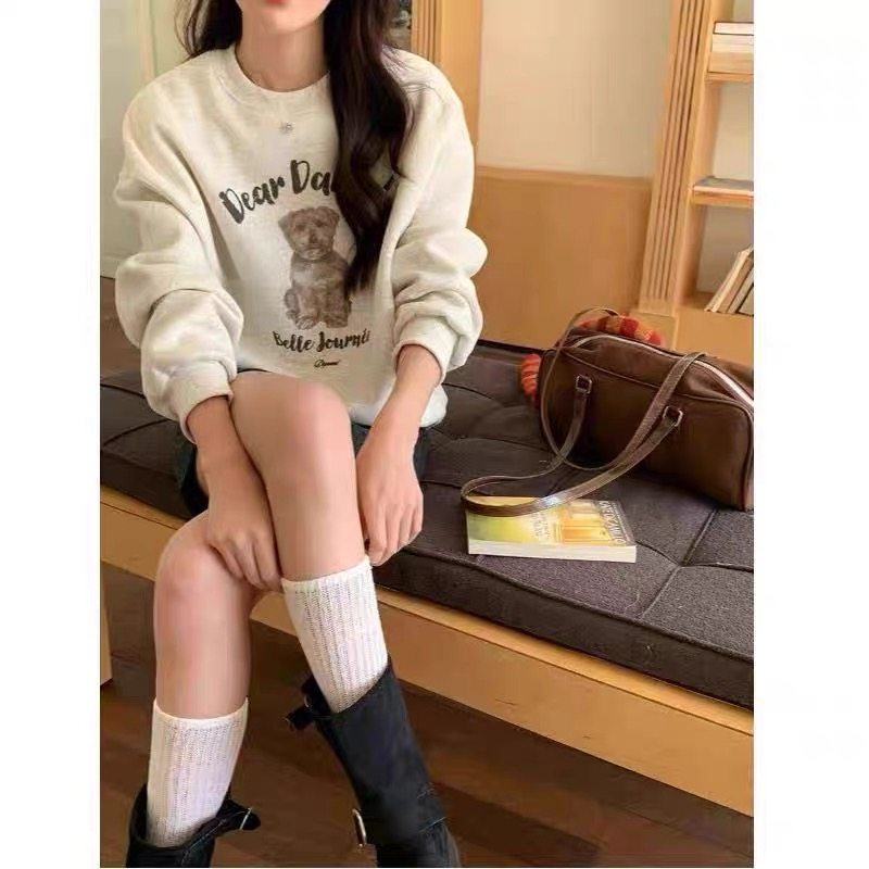 【小乐专享】无帽卫衣女款2025秋冬季新款设计感小众上衣外