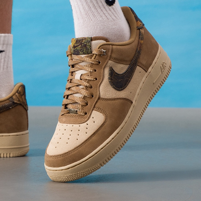 NIKE耐克男鞋Air Force1 空军一号迷彩棕运动休闲板鞋IO9803-200