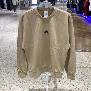 阿迪达斯男新款运动休闲圆领套头衫透气卫衣JX3326 JI6386 X067