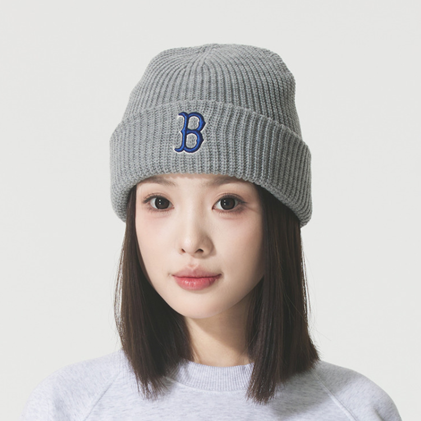 MLB毛线帽男女25秋冬款字母大标刺绣运动保暖针织冷帽 3ABNM0756