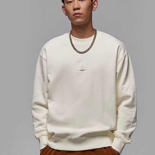 Nike/耐克正品JORDAN男士薄绒圆领简约运动卫衣套头衫FV7260-133