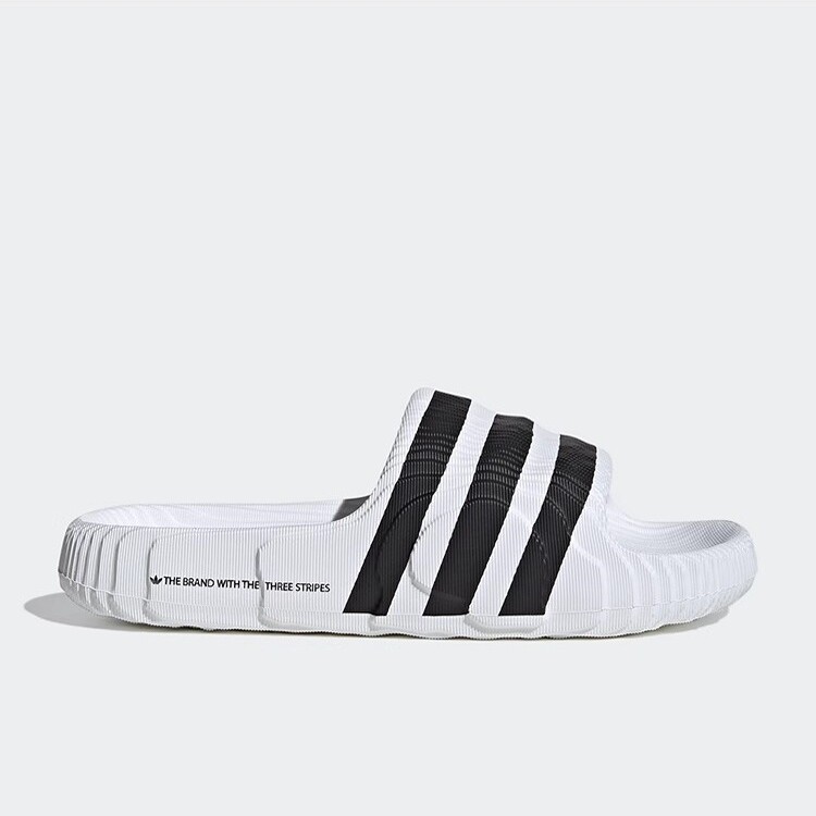 阿迪达斯adidas三叶草ADILETTE 经典条纹男女拖鞋IF3670 IF3668