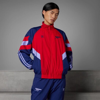 阿迪达斯三叶草男子新款阿森纳足球休闲文化运动夹克外套IS6503