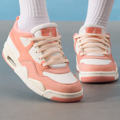 Nike/耐克女AIR JORDAN 4RM AJ4白粉复古休闲鞋篮球鞋FQ7940-808