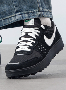 NIKE/耐克男鞋黑色运动鞋c1ty翻毛皮低帮复古休闲板鞋FZ3863-006