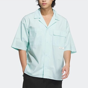阿迪达斯Adidas男子夏新款MBTI系列百搭运动休闲短袖衬衫 JN4512