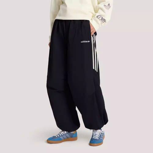 阿迪达斯三叶草王鹤棣男女运动休闲潮流伞兵裤长裤KR2607 KR2610